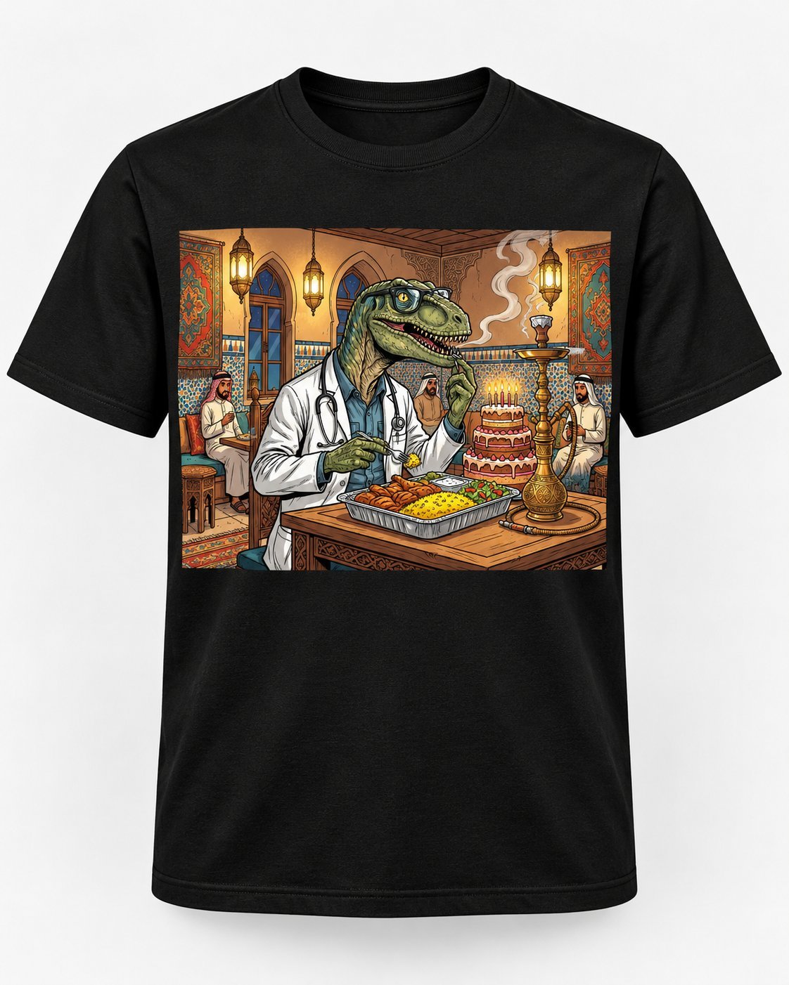 Doctorsaurus tee in black