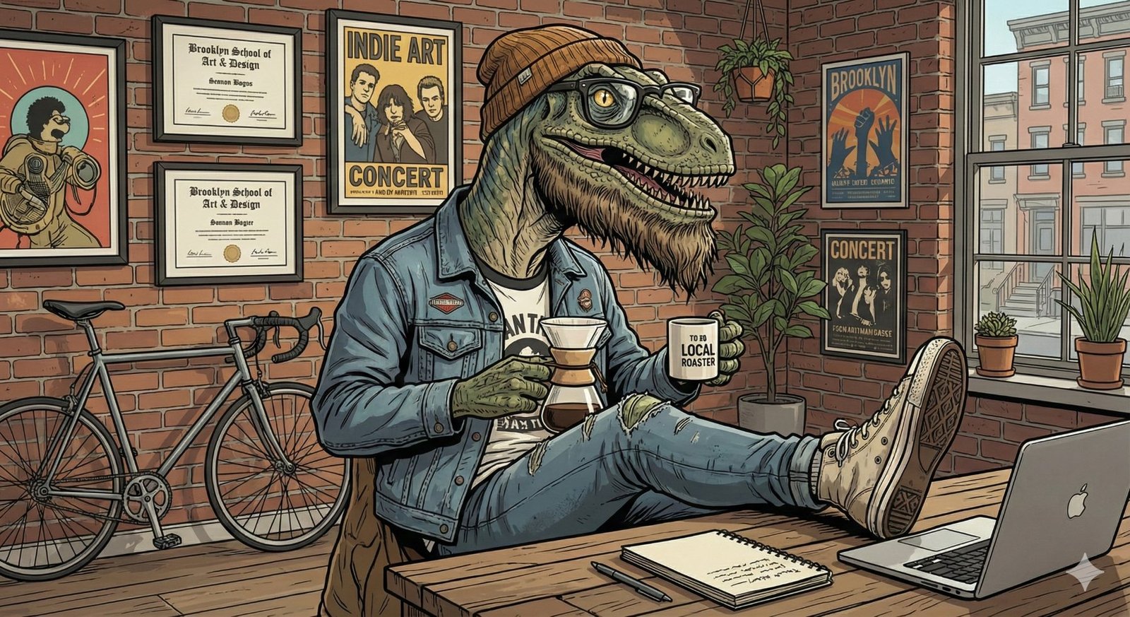 Hipstersaurus artwork
